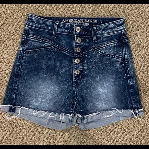 American Eagle Women’s Jean Shorts High Rise SZ 0